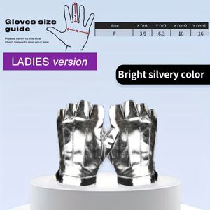 TEMU 여성용 골든 하프핑거 장갑 - 통기성 좋은 PU 가죽과 후크 앤 루프 패스너 클로저, 펑크 스타일 아웃도어 스포츠 장갑, 댄스 장갑 | 우아한 외관 | 반짝이는 마감, 액세서리