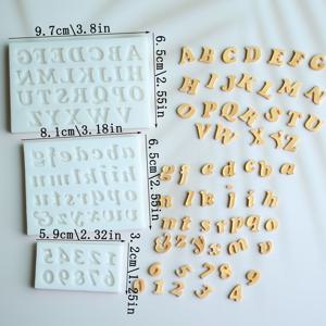 TEMU 케이크 장식용 알파벳 & 숫자 실리콘 몰드 - BPA 프리, 컵케이크, 결혼식, 생일용 재사용 가능한 퐁당 및 초콜릿 몰드 - 식기세척기 사용 가능한 주방 베이킹 도구