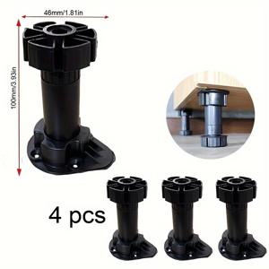 TEMU 4/8/12/16/20/24개 조절형 캐비닛 레버러 - 헤비듀티 캐비닛 레벨러, 주방 발받침용 가구 캐비닛 발레버러, 고정식 캐비닛 발레버러