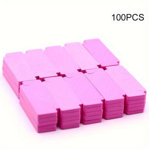 TEMU 100개/세트 부드러운 스펀지 손발톱 분리기, 네일 아트 연습용 매니큐어 페디큐어 분리 홀더, 젤 폴리쉬 도구 폼