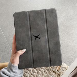 TEMU 트라이폴드 매트 가죽 아이패드 2021용 태블릿 케이스, iPad 7/8세대/9세대/6세대/Air 2세대/3세대/11세대/10.9인치/10세대 보호 커버, 스탠드 및 펜슬 슬롯 & 슬립/웨이크 기능 포함