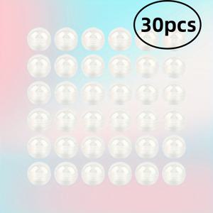 TEMU 30개 투명 플라스틱 둥근 볼 캡슐 - 파티 선물, 자동 판매기 분배 및 공예품 보관을 위한 다재다능한 소형 투명 용기