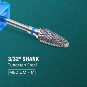 TEMU 1개 또는 5개 텅스텐 카바이드 네일 드릴 비트 세트 - 아크릴 및 젤 제거, 매니큐어, 페디큐어를 위한 전문 네일 아트 도구 - 무향, 세척이 쉽고 내구성이 뛰어나고 초극세에서 조악한 비트까지 포함