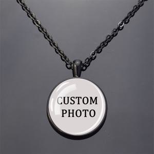 TEMU [맞춤형] 1개 맞춤형 목걸이 개인화된 사진 이미지 사진 유리 돔 펜던트 체인 목걸이 남성 및 여성 맞춤형 주얼리 선물