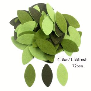 TEMU 크리스마스 장식 펠트 잎 액세서리 DIY 리스 수제