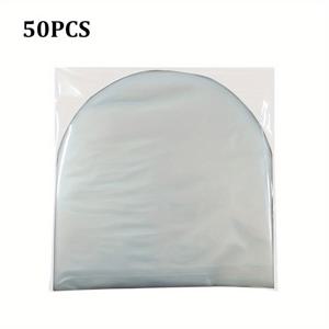 TEMU 50장 투명 PE 비닐 레코드 슬리브, 5-12인치 LP 레코드용 정전기 방지 내부 보호 커버, 컬렉션 안전을 위한 무전하 재질