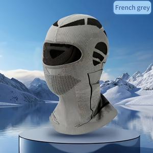 TEMU 남성 및 여성용 스키 마스크 발라클라바, 사이클링, , 낚시, 하이킹을 위한 폴리에스터 풀 페이스 헤드웨어, 통기성 두꺼운 따뜻함, 가을/겨울 야외 스포츠 헤드기어, 니트 원단, 손세탁 - 팩커블 풀온 넥 게이터