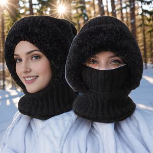 TEMU 1pc 핑크 플리스 안감 귀플랩 모자 - , 따뜻한 겨울 모자, 야외 사이클링 및 스포츠, 조절 가능한 목 가이터, 부드럽고 통기성 좋음, 눈이 오는 날에 완벽한 겨울 액세서리, 사이클링 헤드기어, 재미있는 디자인, 유연한 핏