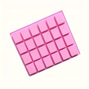 TEMU 비누, 아로마테라피 캔들, DIY 베이킹, 얼음 조각 및 초콜릿용 24구 실리콘 몰드 - 식품 안전 공예 도구