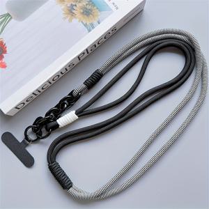 TEMU 심플 아크릴 모바일 폰 끈 지름 야외용 범용 케이스 크로스바디 숄더 카드 넥 코드 클립 행 안티-잃어버림 손목 스트랩