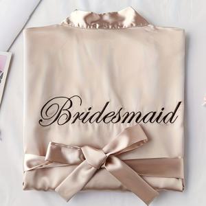 TEMU 우아한 V넥 브라이덜 로브 1개, 100% 폴리에스테르 새틴, 벨트가 달린 짧은 소매 단색, 모든 계절 신부 들러리, 사진 촬영 및 의식용 웨딩 드레스 가운