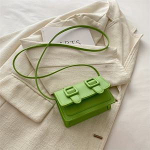 TEMU 여성용 시크 미니 크로스바디 백 - 다용도 솔리드 컬러 숄더백, 조절 가능한 스트랩, 스퀘어 플랩 & 버클 클로저, 합성 가죽, 화이트/핑크/그린/블랙 색상, 소형 크로스바디 백