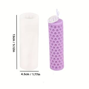 TEMU 1개 실리콘 벌집 양초 몰드, DIY 비누 및 수지 공예용 3D 직사각형 모양, 향기 확산 장식 몰드, 수제 기념품 만들기
