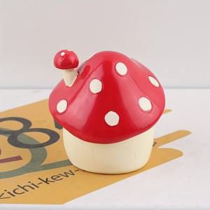 TEMU 1개의 판타지 버섯 하우스 수지 조각상, 장식용 미니어처 수집품, 다재다능한 실내 장식, 실내 및 실외 장식에 이상적, 전기 불필요, 크리스마스, 할로윈, 부활절, 추수감사절에 적합