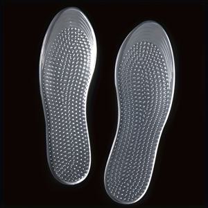 TEMU 1쌍 실리콘 젤 깔창 - 스포츠, 러닝, 농구용 부드럽고 충격 흡수 풀 패드, 마사지 범프 포함, 향상된 편안함을 위한 투명한 벌집 디자인, 마사지 풋 패드 | 유연한 신발 패드 | 내구성 있는 신발 패드, 신발 깔창