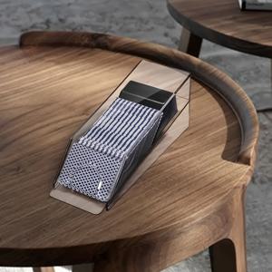 TEMU 1pc 아크릴 카드 거치대 박스, 투명 덱 케이스, 포커 게임용 셔플러 액세서리 포함, 테이블탑 카드 디스펜서 정리함