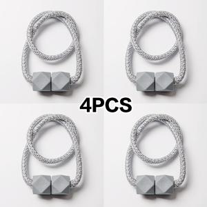 TEMU 4개 세트 모던 자석 커튼 타이백 - 조절 가능, 침실 & 거실 장식용 강력한 고정력