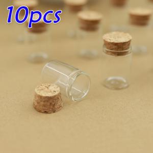 TEMU 코르크 스토퍼가 있는 10개 미니 유리병, 22x30mm, 5ml - 투명한 직사각형 소원병, 홈 데코용, BPA 프리, 손세척 전용, 소원병 | 투명 유리병 | 매끄러운 마감, 유리병