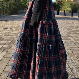 TEMU 크리스마스, 할로윈, 발렌타인데이, 캐주얼 복장용 새로운 여성용 미디 A라인 스커트