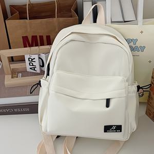 TEMU 여성용 경량 나일론 백팩 - 다양한 컬러 & 여행용 가방, 조절 가능한 스트랩, 소프트 캐리어 호환 디자인, 실용적인 포켓 & 내구성 있는 북백 (대학, 비행기, 기차용) 2024 신모델