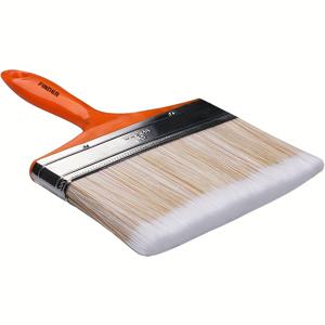 TEMU 6인치 대형 플랫 페인트 브러시, 폴리에스터 및 플라스틱 섬유 양모, 아크릴, 워터 컬러, 젓소, 바니시, 벽 및 가구 페인팅용|아크릴물감