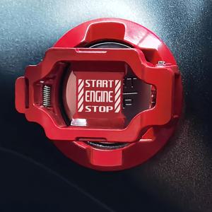 TEMU 푸시 스타트 버튼 커버 자동차 엔진 시작 중지 버튼 커버 프로텍터, 시원한 자동차 액세서리 인테리어 장식 스티커 키 점화 스위치 커버
