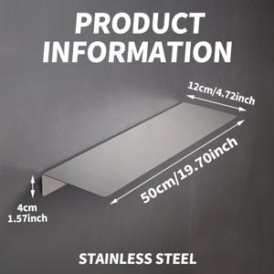 TEMU 1pc 현대 스테인레스 스틸 욕실 보관 랙, 벽걸이 선반, 큐비 샤워 젤 홀더, 금색 파이프 없음, 욕실 캐디 정리함, 욕실 액세서리|욕실선반|화장실선반