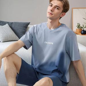 TEMU 남성용 캐주얼 체크무늬 파자마 세트 - 편안한 폴리에스터와 엘라스테인 혼방, 