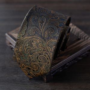 TEMU 남녀 공용 빈티지 브라운 페일지 넥타이 & 포켓 스퀘어 세트 - 우아한 플로럴 패턴, 손세탁 가능, 포멀 웨딩 & 비즈니스 슈트 액세서리