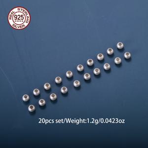 TEMU 20개입 925 스털링 실버 비즈 - 3.5mm 레트로 컬러 비즈 세트, 주얼리 만들기 및 DIY 프로젝트용, 내구성 강한 다목적 액세서리, 장식 비즈, 메탈릭 마감, 팔찌/패션 핸드메이드 비즈, 연중 음악 노트 글로브 행운의 기념품 가방 키링 귀걸이 제작용, 귀여운 DIY 비즈, 레진 펜던트 체인 파츠 액세서리|키링부자재