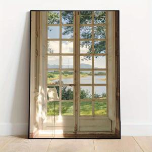 TEMU 봄의 초록 풍경과 창문 전망을 담은 액자 없는 포스터 1개 또는 3개 세트로, 유럽 스타일로 디자인되었습니다. 이 현대적인 캔버스 프린트는 집 장식을 위한 벽 예술로, 거실을 더욱 돋보이게 하는 데 완벽합니다.