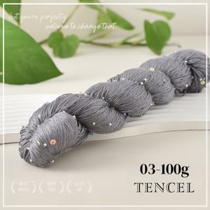 TEMU 100g 컬러풀 시퀸 실크 실, 글리터 레이스 실, 브레이디드 가디건, 조끼, 숄, 크로셰 공예용