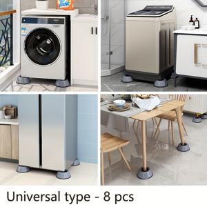 TEMU 8pcs 방진 세탁기 지원 패드, 냉장고, 세탁기 및 전기 가전을 위한 충격 방지 높이 증가 브래킷, 흡입 컵 디자인 - 미끄럼 방지, 소음 감소, 청소 효율성 개선