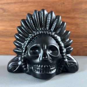 TEMU QILIJING 아즈텍 죽음 휘슬 - 라커 피니시, 블랙 & 오렌지 디자인, 휴대용 가방 포함, 음악 선물 | 문화 유물 | 부드러운 피니시