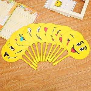 TEMU 귀여운 표정 패키지 라운드 볼펜, 기쁜 얼굴 서명 펜 팬 펜 휴일 소형 선물 펜 광고 프로모션 작은 선물