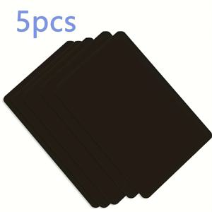 TEMU 5pcs 프로그래밍 가능한 검은색 NFC 블랭크 태그 카드 재작성 가능한 NFC 카드 215 NFC 비즈니스 카드 NFC 칩 NFC 라벨 및 모든 NFC 기능이 있는 모바일 폰 및 장치와 호환됩니다.