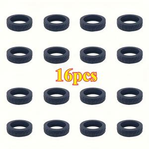 TEMU 16pcs 신형 캐리어 & 사무용 의자 바퀴 커버 – 소음 방지, 충격 흡수, 바퀴 보호. 트롤리/카트에 적합, 여행 필수 액세서리. 세련된 디자인, 내구성, 오래 지속, 바퀴 가드 기능 겸용. 출장 및 비즈니스 여행자에게 이상적