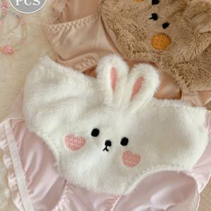 TEMU 2pcs LOLITA 스타일 토끼 팬티 귀여운 동물 가죽 팬티 여성 새로운 순수한 욕망 ZCR