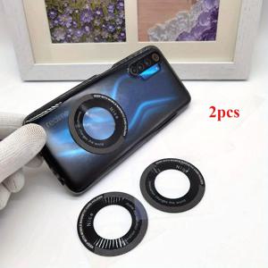 TEMU 무선 충전 자석 폰 링 블랙 레이저 각인 전기영동 스탠드 패치