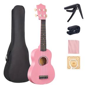 TEMU 야사테오 21인치 우쿨렐레 - 재활용 목재 제작, 블랙 마감 - 튜너 및 소프트 케이스 포함 - 초보자용 쉬운 연주, 여행 친화적 사운드 프로젝션 - 음악 악기, 스타일리시한 디자인, 내구성 있는 패브릭 스트랩, 고품질 공예, 여행 뮤지션을 위한 스타일리시한 작은 기타