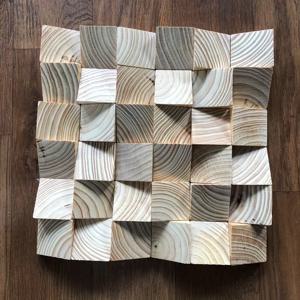TEMU 1개 30x30cm 고체 목재 3D 기하학 벽 장식 타일 - 방음 디퓨저, 먼지방지 및 변색 방지, 거실/사무실/카페용 클래식 모던 디자인, 텍스처 외관 | 색상 안정 마감, 홈 데코