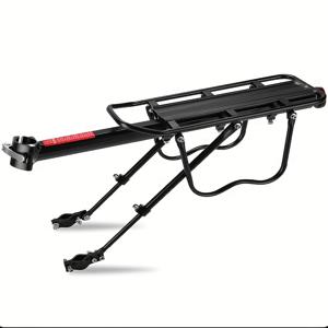 TEMU 퀵 릴리스 자전거 수하물 랙, 퀵 디테치블 옷걸이 및 수하물 랙, 산악자전거 후면 랙은 짐이나 사람을 운반할 수 있으며, 자전거, 산악자전거, 도로용 자전거에 적합합니다|자전거