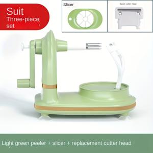 TEMU 3개 세트 고강도 수동 회전 과일 필러 (교체용 헤드 포함) - 사과, 망고, 감자, 배, 당근, 바나나, 토마토, 양파를 위한 초박형 필러
