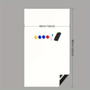 TEMU 1롤 자석식 드라이 이레이즈 화이트보드 벽지 - 가정 및 사무실 장식을 위한 소프트 화이트보드 접착지, 재미있는 가족 디자인(로켓, 하트, 풍선, 웃는 얼굴) 스티커 포함, 교육용 데코 | 세탁 가능한 표면, 방 벽지 스티커|시트지