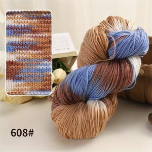 TEMU 니트 및 크로셰 프로젝트용 200g 무지개 그라데이션 울-폴리에스터 혼방 실 - 650미터(2,133피트), 스카프, 모자, 담요, 양말, 장갑 및 백팩을 위한 부드러운 공예실 | 생동감 있는 색상의 소프트 원사