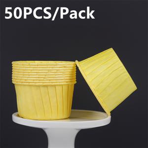 TEMU 50개 컬러풀 페이퍼 컵케이크 라이너 - 내열성, 무지방 베이킹 컵 (머핀 & 컵케이크용) - 파티, 결혼식, 휴일에 완벽한 다양한 색상 (베이지, 블루, 그린, 화이트), 베이킹 용품, 파티 필수품, 장식용 컵케이크 라이너, 고온 저항성, 기름 방지 종이