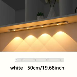 TEMU 1개 초박형 무선 LED 캐비닛 조명 모션 센서 포함, USB 충전식 3색상 디밍 가능 옷장/침실/거실용 - 배터리 구동, 플러그 필요 없음, 휴대용 디자인, 간편 설치|거실장