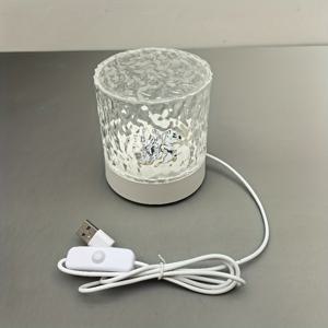 TEMU USB 전원 회전 웨이브 라이트 프로젝터 (7가지 색상 변경 & 사운드 컨트롤) - 터치 모션 센서, USB 전원 데스크 램프 (회전 베이스 포함), 모던 판타지 테마 (게임 룸, 침실, 파티 장식용) - 배터리 불필요