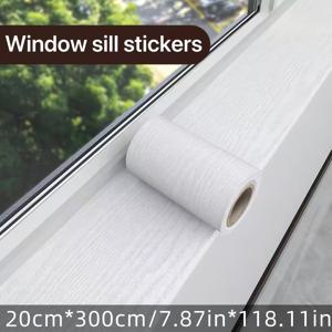 TEMU 화이트 마블 텍스처 창턱 스티커 - 방수, 습기 저항, 적용 용이, 캐비닛, 가구, 문틀에 이상적 - 베이스보드, 주방 카운터탑, 계단 장식에 완벽, 비닐 소재, 자체 접착, 벽돌 및 나무 스타일, 직선 매치 패턴, 창턱 장식 | 마블 텍스처 | 쉬운 설치, 창턱 장식