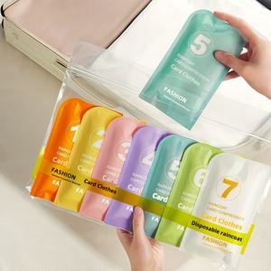 TEMU 7개 세트, 성인용 일회용 우산, 가족용 패키지.